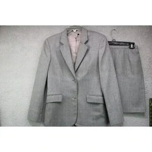 Sisley-Made in Italy-Women's Virgin Wool Skirt Suit-Size 42-44-Business-Office